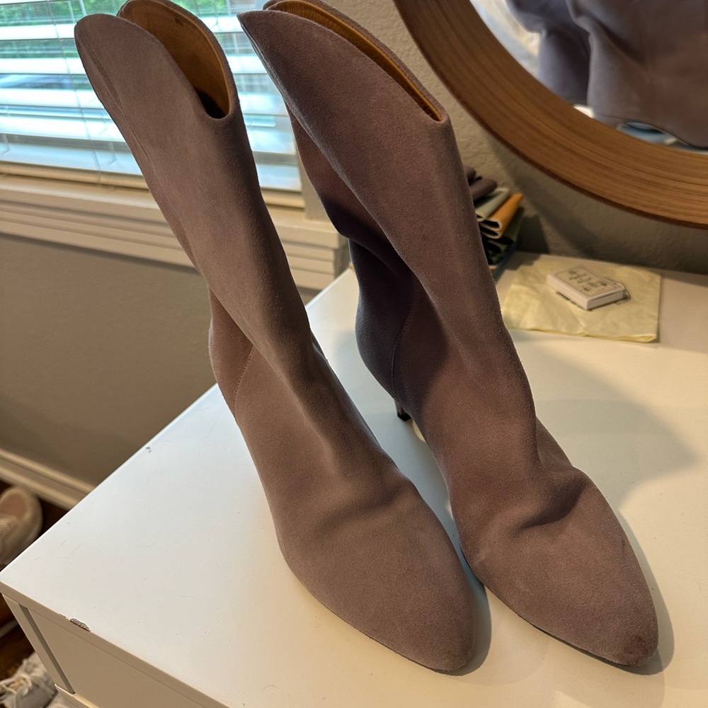 Isabel Marant Dernee Pale Purple Boots Size 37 - Picture 2 of 5